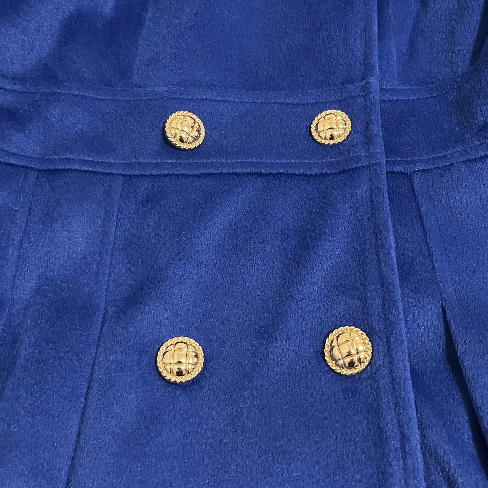 Grace Karin Blue Pea Coat Women’s Size XL New with Tags - Picture 2 of 4